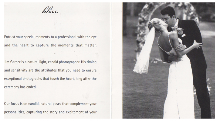 Wedding Photography Postcard